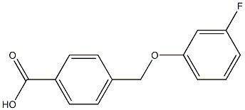 4-[(3-fluorophenoxy)methyl]benzoic acid Struktur