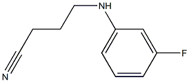4-[(3-fluorophenyl)amino]butanenitrile Structure