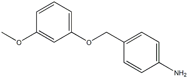 4-[(3-methoxyphenoxy)methyl]aniline Structure