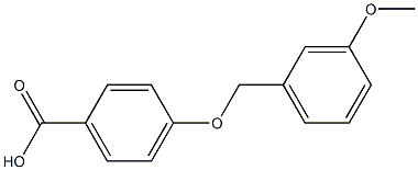 4-[(3-methoxyphenyl)methoxy]benzoic acid Structure