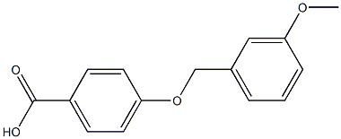 4-[(3-methoxyphenyl)methoxy]benzoic acid Struktur