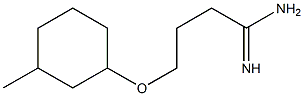 4-[(3-methylcyclohexyl)oxy]butanimidamide