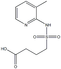 4-[(3-methylpyridin-2-yl)sulfamoyl]butanoic acid Structure