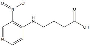 4-[(3-nitropyridin-4-yl)amino]butanoic acid Structure