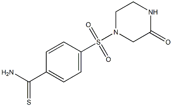 4-[(3-oxopiperazin-1-yl)sulfonyl]benzenecarbothioamide Structure