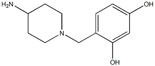 4-[(4-aminopiperidin-1-yl)methyl]benzene-1,3-diol Structure