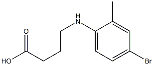 4-[(4-bromo-2-methylphenyl)amino]butanoic acid Structure