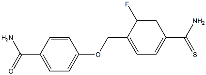 4-[(4-carbamothioyl-2-fluorophenyl)methoxy]benzamide