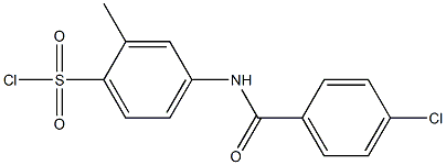 4-[(4-chlorobenzene)amido]-2-methylbenzene-1-sulfonyl chloride