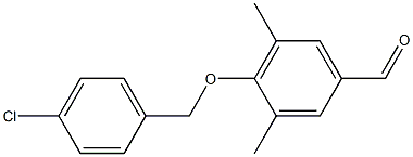 4-[(4-chlorophenyl)methoxy]-3,5-dimethylbenzaldehyde Structure