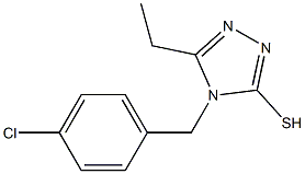 4-[(4-chlorophenyl)methyl]-5-ethyl-4H-1,2,4-triazole-3-thiol Structure