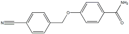 4-[(4-cyanophenyl)methoxy]benzamide,,结构式