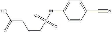 4-[(4-cyanophenyl)sulfamoyl]butanoic acid