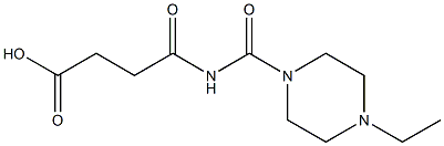 4-[(4-ethylpiperazin-1-yl)carbonylamino]-4-oxobutanoic acid,,结构式