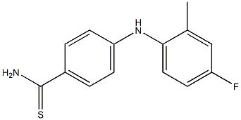 4-[(4-fluoro-2-methylphenyl)amino]benzene-1-carbothioamide