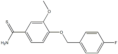 4-[(4-fluorobenzyl)oxy]-3-methoxybenzenecarbothioamide