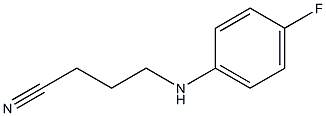 4-[(4-fluorophenyl)amino]butanenitrile Structure