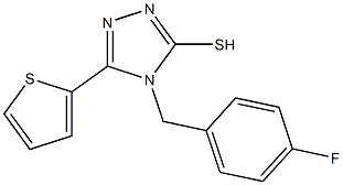 4-[(4-fluorophenyl)methyl]-5-(thiophen-2-yl)-4H-1,2,4-triazole-3-thiol Structure