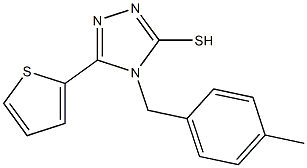 4-[(4-methylphenyl)methyl]-5-(thiophen-2-yl)-4H-1,2,4-triazole-3-thiol Structure