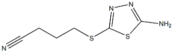 4-[(5-amino-1,3,4-thiadiazol-2-yl)sulfanyl]butanenitrile