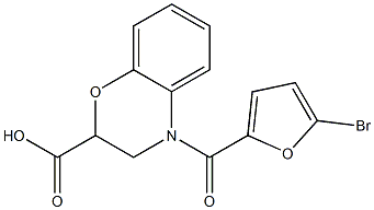  4-[(5-bromofuran-2-yl)carbonyl]-3,4-dihydro-2H-1,4-benzoxazine-2-carboxylic acid