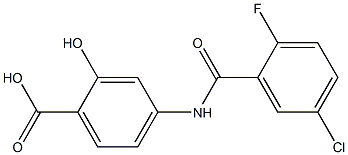 4-[(5-chloro-2-fluorobenzene)amido]-2-hydroxybenzoic acid