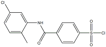 4-[(5-chloro-2-methylphenyl)carbamoyl]benzene-1-sulfonyl chloride Structure