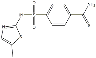 4-[(5-methyl-1,3-thiazol-2-yl)sulfamoyl]benzene-1-carbothioamide Structure