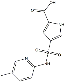 4-[(5-methylpyridin-2-yl)sulfamoyl]-1H-pyrrole-2-carboxylic acid