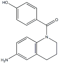 4-[(6-amino-1,2,3,4-tetrahydroquinolin-1-yl)carbonyl]phenol 结构式