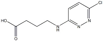 4-[(6-chloropyridazin-3-yl)amino]butanoic acid 化学構造式
