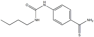 4-[(butylcarbamoyl)amino]benzene-1-carbothioamide Struktur