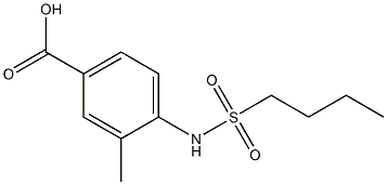 4-[(butylsulfonyl)amino]-3-methylbenzoic acid Structure