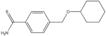 4-[(cyclohexyloxy)methyl]benzenecarbothioamide 结构式