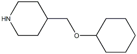 4-[(cyclohexyloxy)methyl]piperidine,,结构式