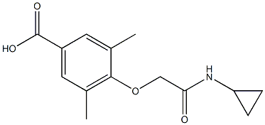 4-[(cyclopropylcarbamoyl)methoxy]-3,5-dimethylbenzoic acid