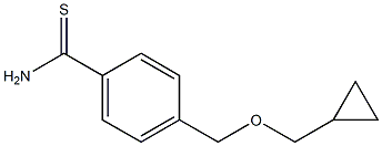 4-[(cyclopropylmethoxy)methyl]benzene-1-carbothioamide Structure