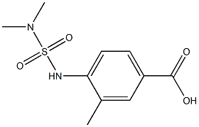 4-[(dimethylsulfamoyl)amino]-3-methylbenzoic acid,,结构式