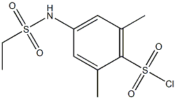 4-[(ethylsulfonyl)amino]-2,6-dimethylbenzenesulfonyl chloride 结构式