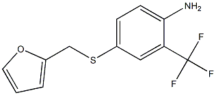 4-[(furan-2-ylmethyl)sulfanyl]-2-(trifluoromethyl)aniline Structure