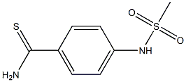 4-[(methylsulfonyl)amino]benzenecarbothioamide 结构式