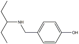 4-[(pentan-3-ylamino)methyl]phenol Structure