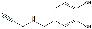 4-[(prop-2-yn-1-ylamino)methyl]benzene-1,2-diol 结构式