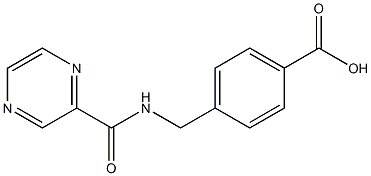 4-[(pyrazin-2-ylformamido)methyl]benzoic acid 结构式