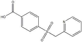 4-[(pyridin-2-ylmethyl)sulfonyl]benzoic acid 结构式