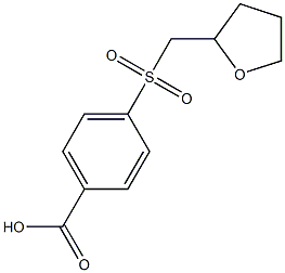 4-[(tetrahydrofuran-2-ylmethyl)sulfonyl]benzoic acid Struktur