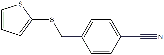 4-[(thiophen-2-ylsulfanyl)methyl]benzonitrile Struktur