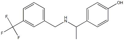 4-[1-({[3-(trifluoromethyl)phenyl]methyl}amino)ethyl]phenol