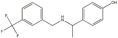 4-[1-({[3-(trifluoromethyl)phenyl]methyl}amino)ethyl]phenol|