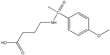 4-[1-(4-methoxyphenyl)acetamido]butanoic acid Structure